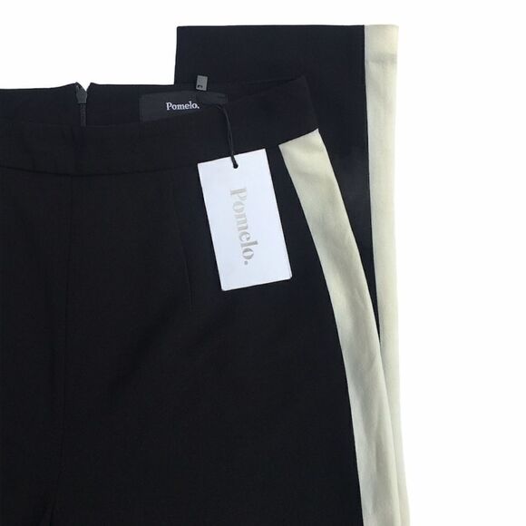 Pomelo High Waist Side Stripe Trouser Athleisure Pants - Picture 7 of 10